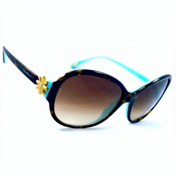 Tiffany & Co. Havana Brown Sunglasses - Picture 1 of 8